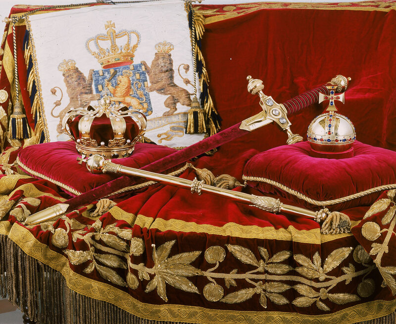 Royal regalia on display