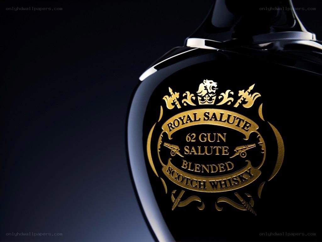 Royal Salute whisky bottle
