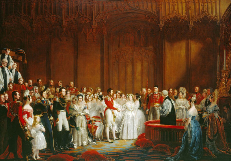 Royal wedding ceremony