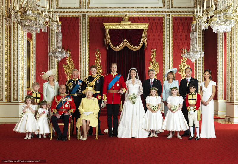 Royal wedding group portrait