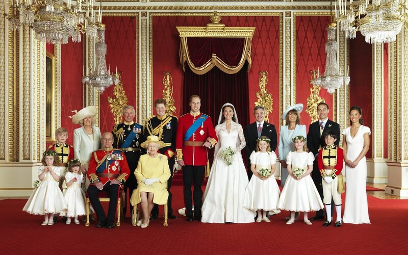 Royal Wedding Group — Red, Formal