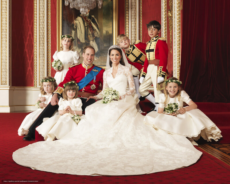 Royal wedding portrait