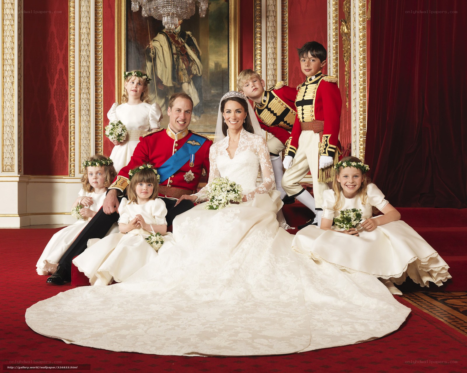 Royal wedding portrait