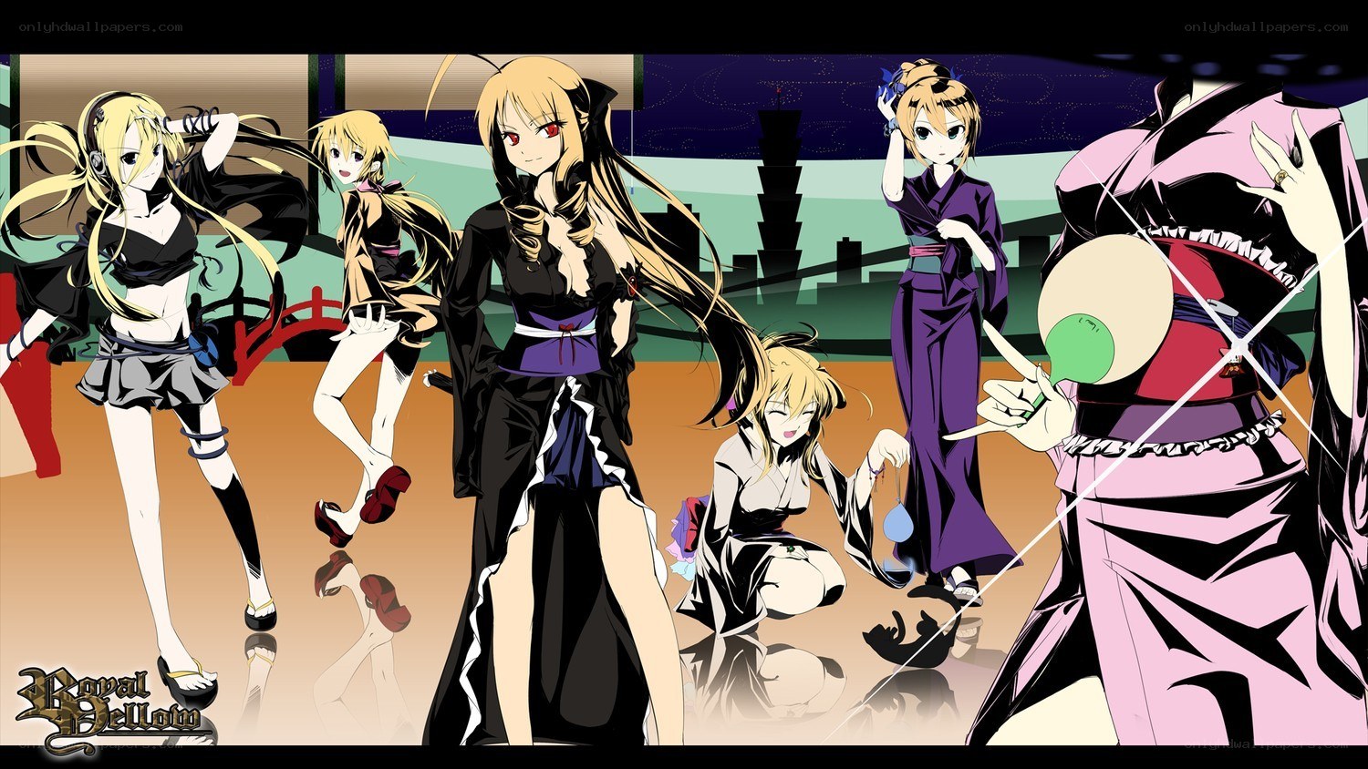 Royal Yellow anime characters