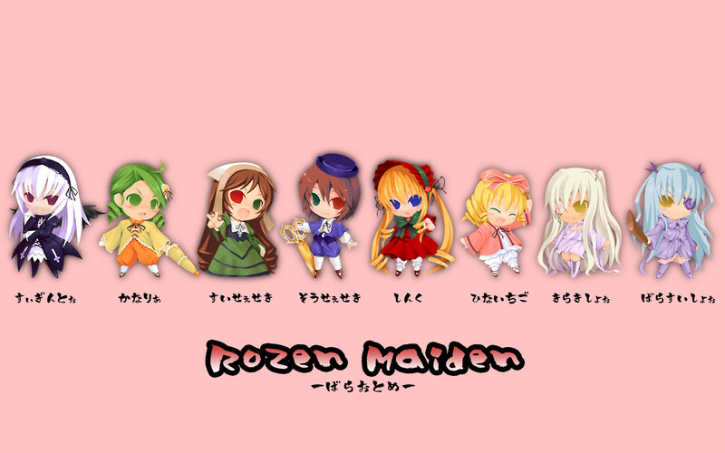 Rozen Maiden chibi characters