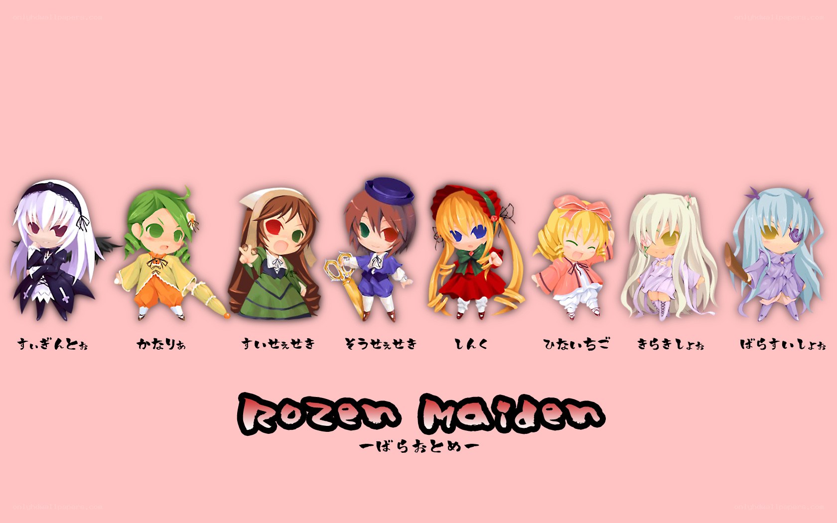 Rozen Maiden chibi characters