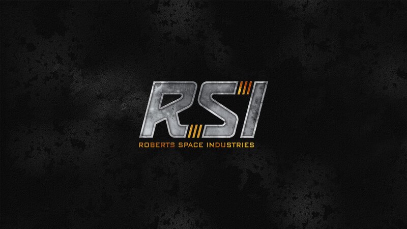 RSI Logo on Dark Background — Black, Dramatic