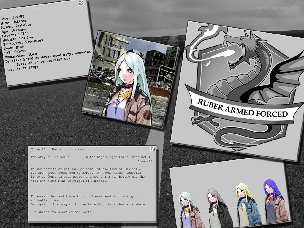 Rubber Armed Forces wanted poster