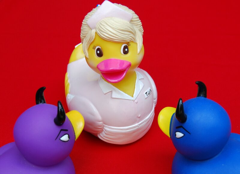 Rubber Ducks with Horns