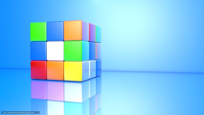 Rubik's Cube — Blue, Serene