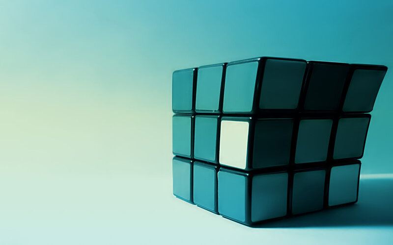 Rubik's Cube — Blue