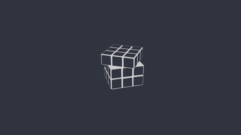 Rubik's Cube — Gray