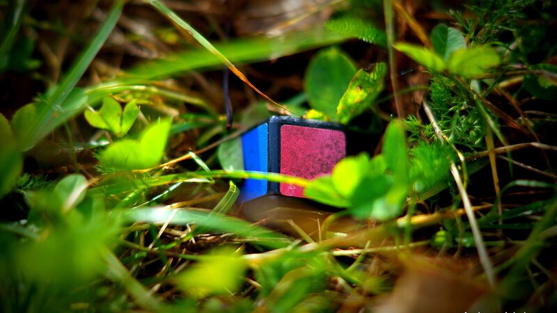 Rubik's Cube in Grass — Green