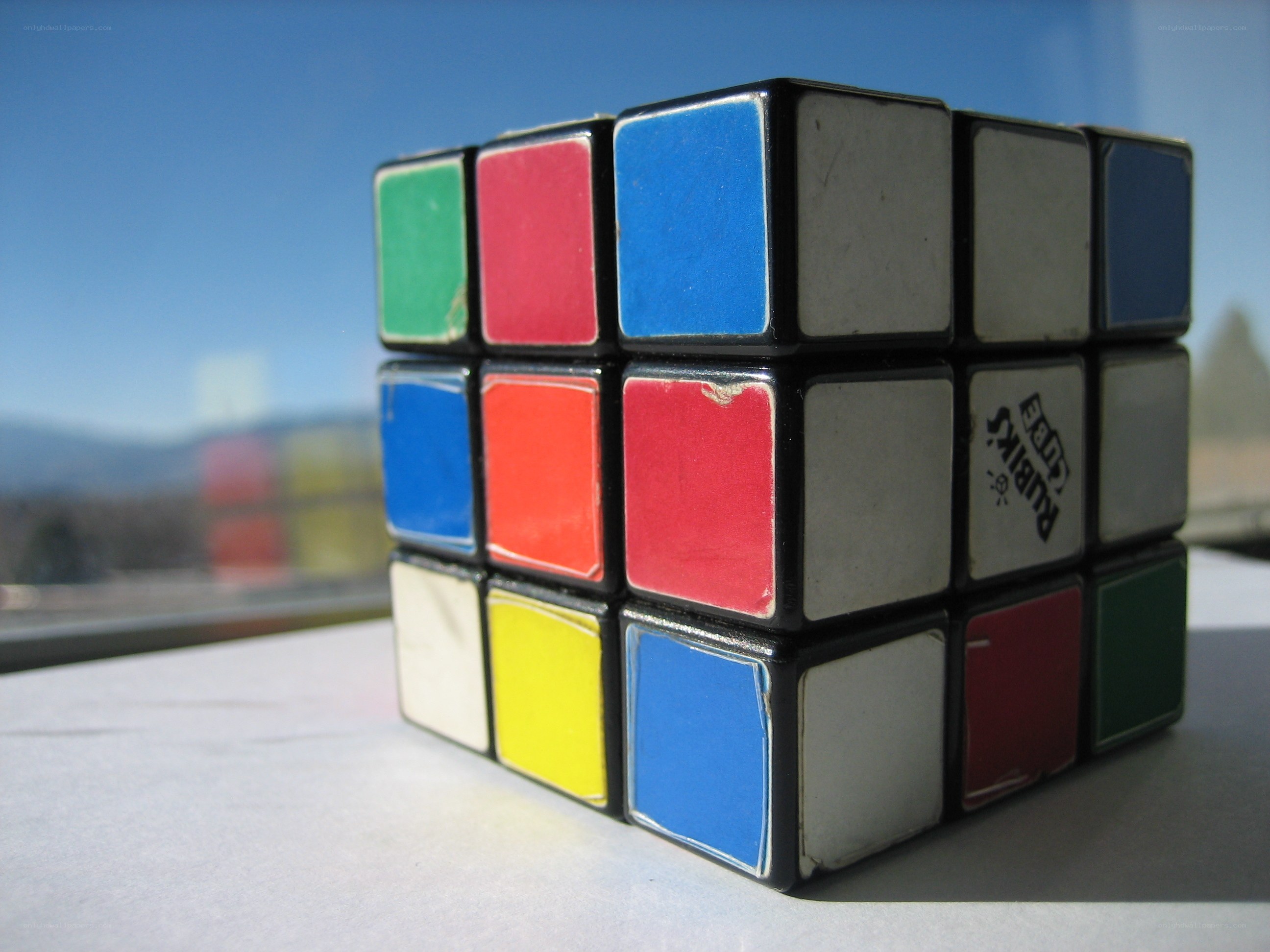 Rubik's Cube on a table
