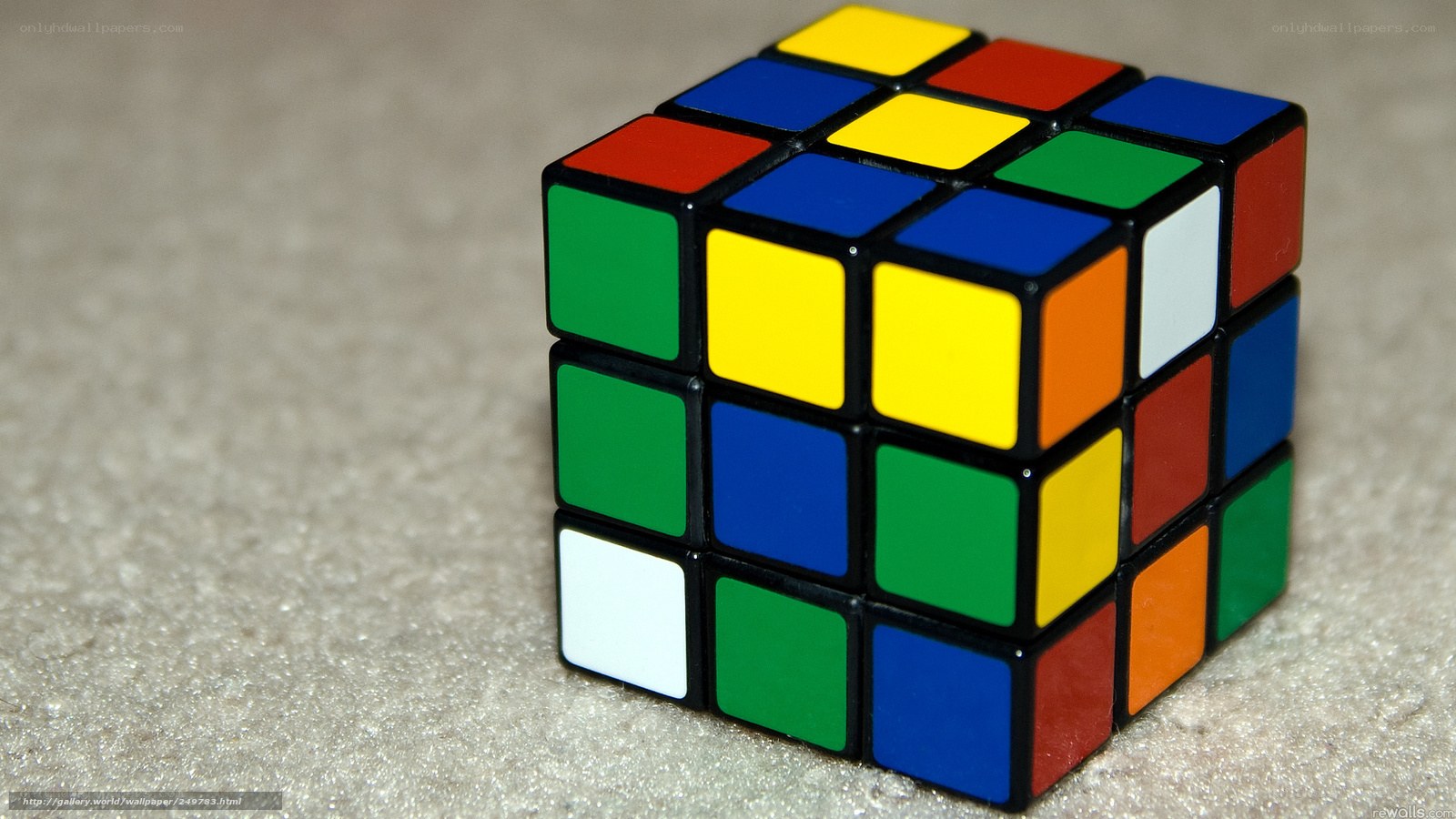Rubik's Cube on carpet