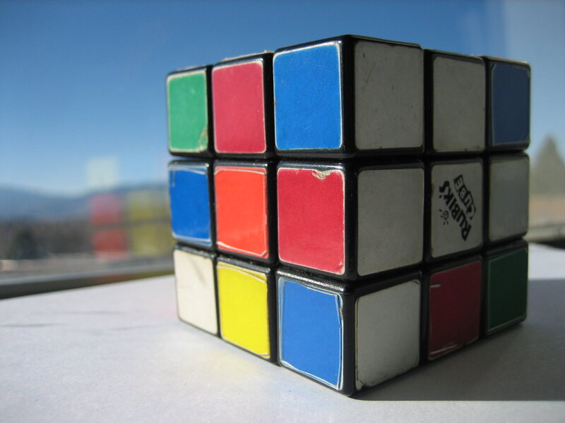 Rubik's Cube on Table
