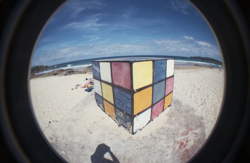 Rubik's Cube on the Beach