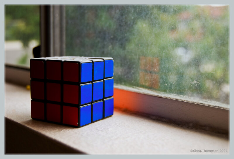 Rubik's Cube on Windowsill