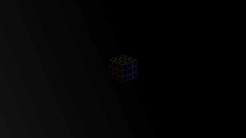 Rubik's Cube Outline