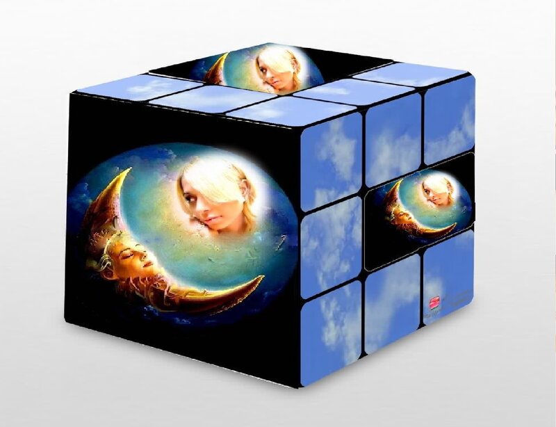 Rubik's Cube with Digital Art