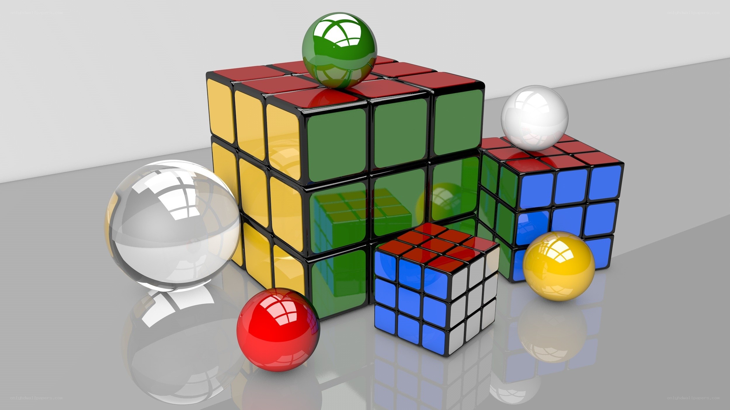 Rubik's cubes and spheres
