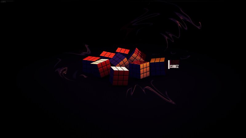 Rubik's Cubes in Pile