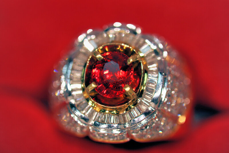 Ruby and Diamond Ring — Red, Luxurious