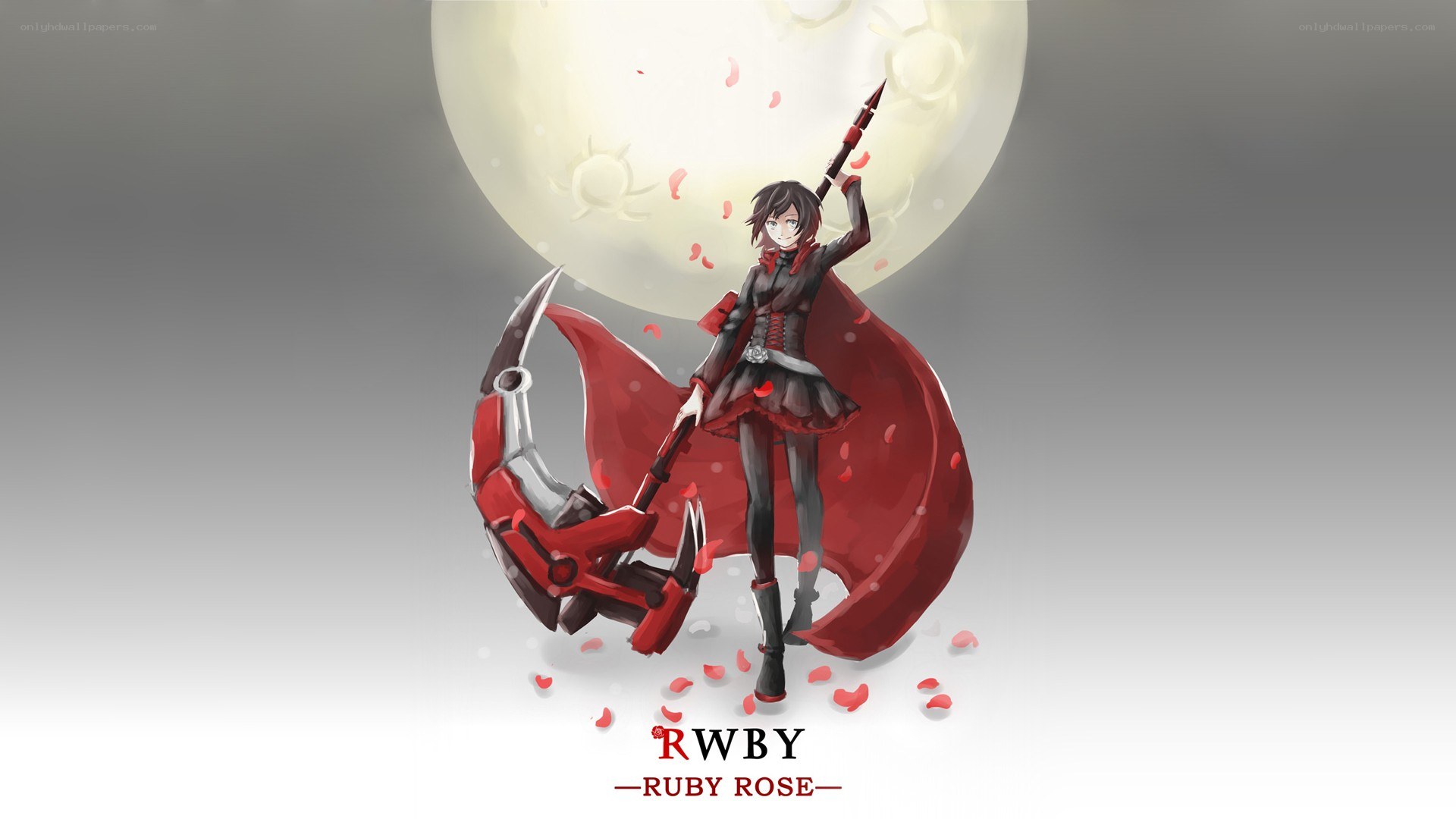 Ruby Rose with scythe