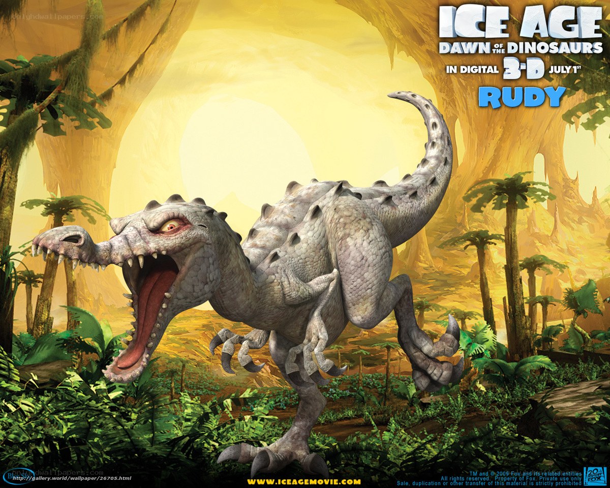 Rudy the dinosaur from Ice Age