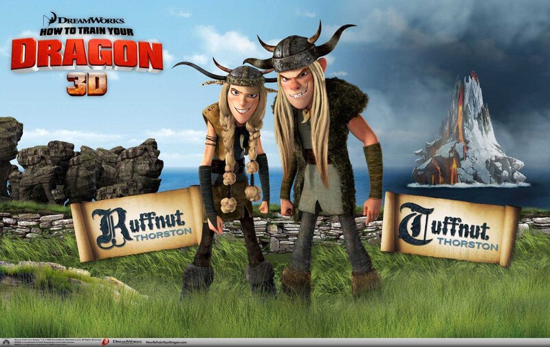 Ruffnut and Tuffnut from How to Train Your Dragon