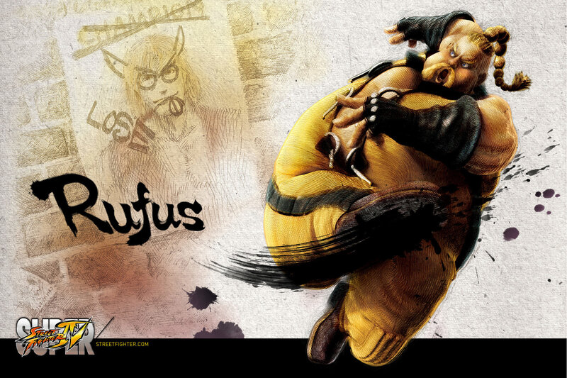 Rufus character art from Street Fighter