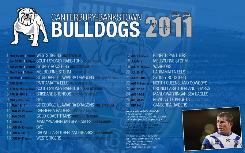 Rugby League Schedule