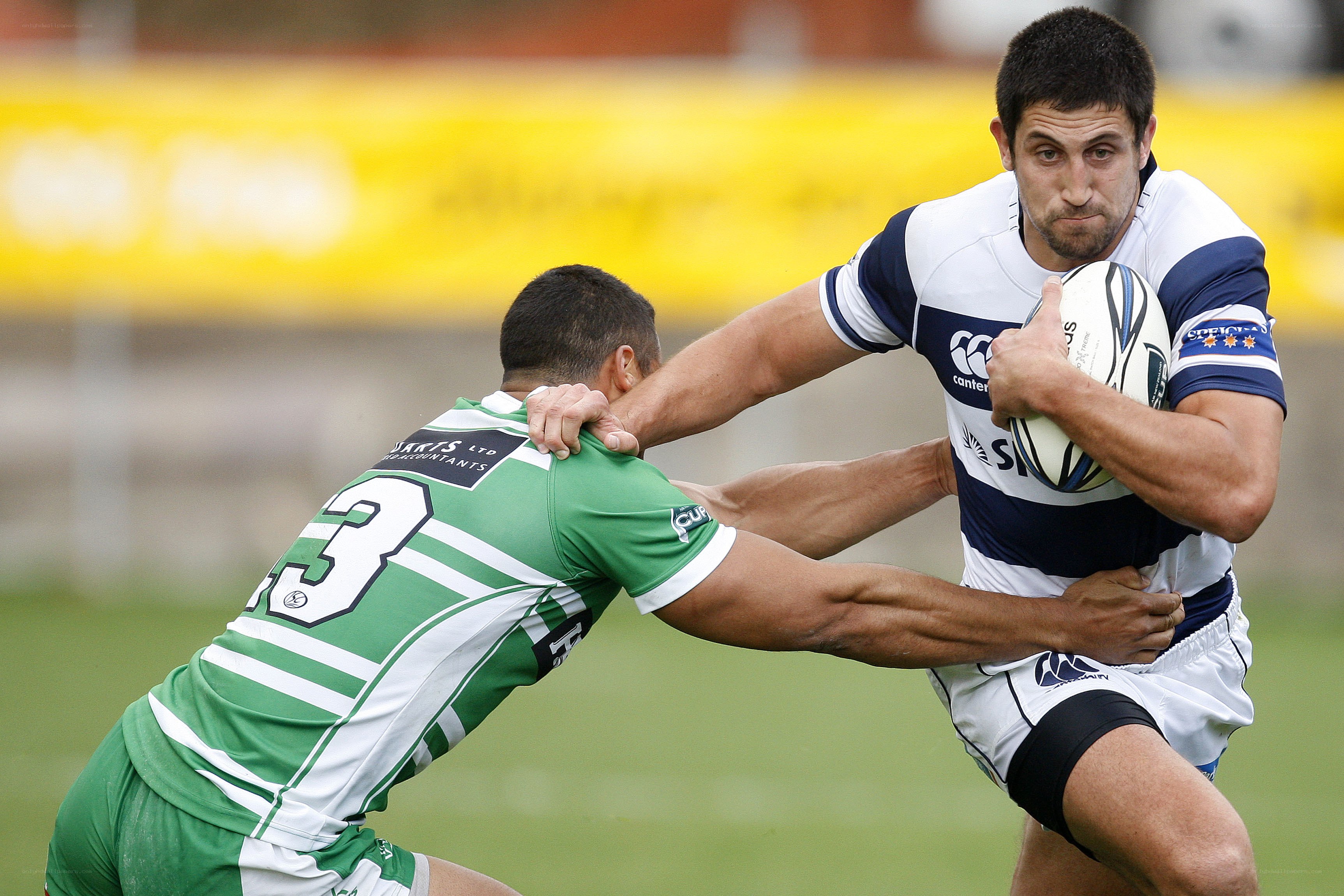 Rugby player tackled during game