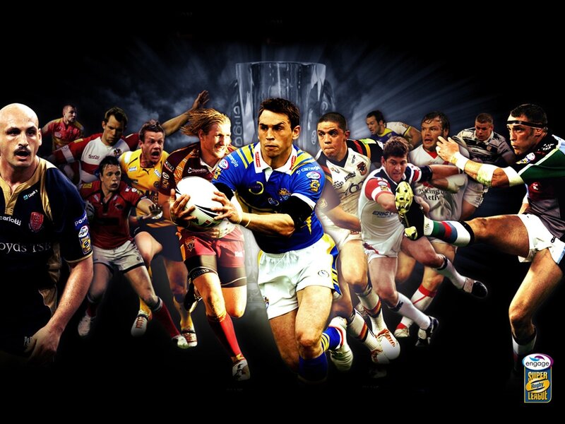 Rugby Players in Action — Black, Dramatic