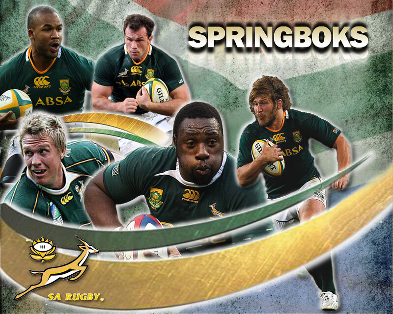 Rugby Players in Action — Green