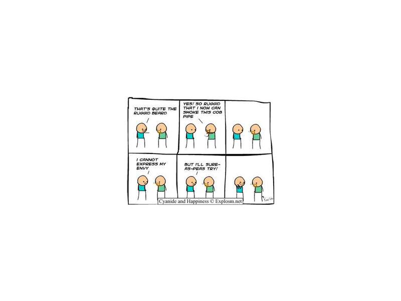 Rugged beard comic