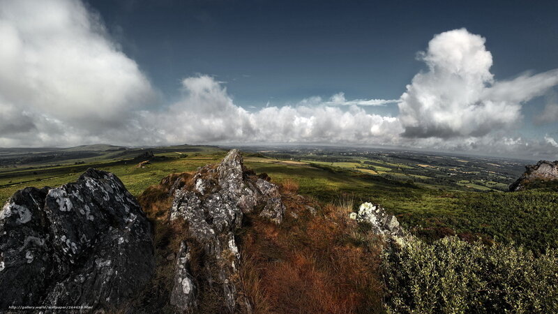 Rugged hilltop landscape