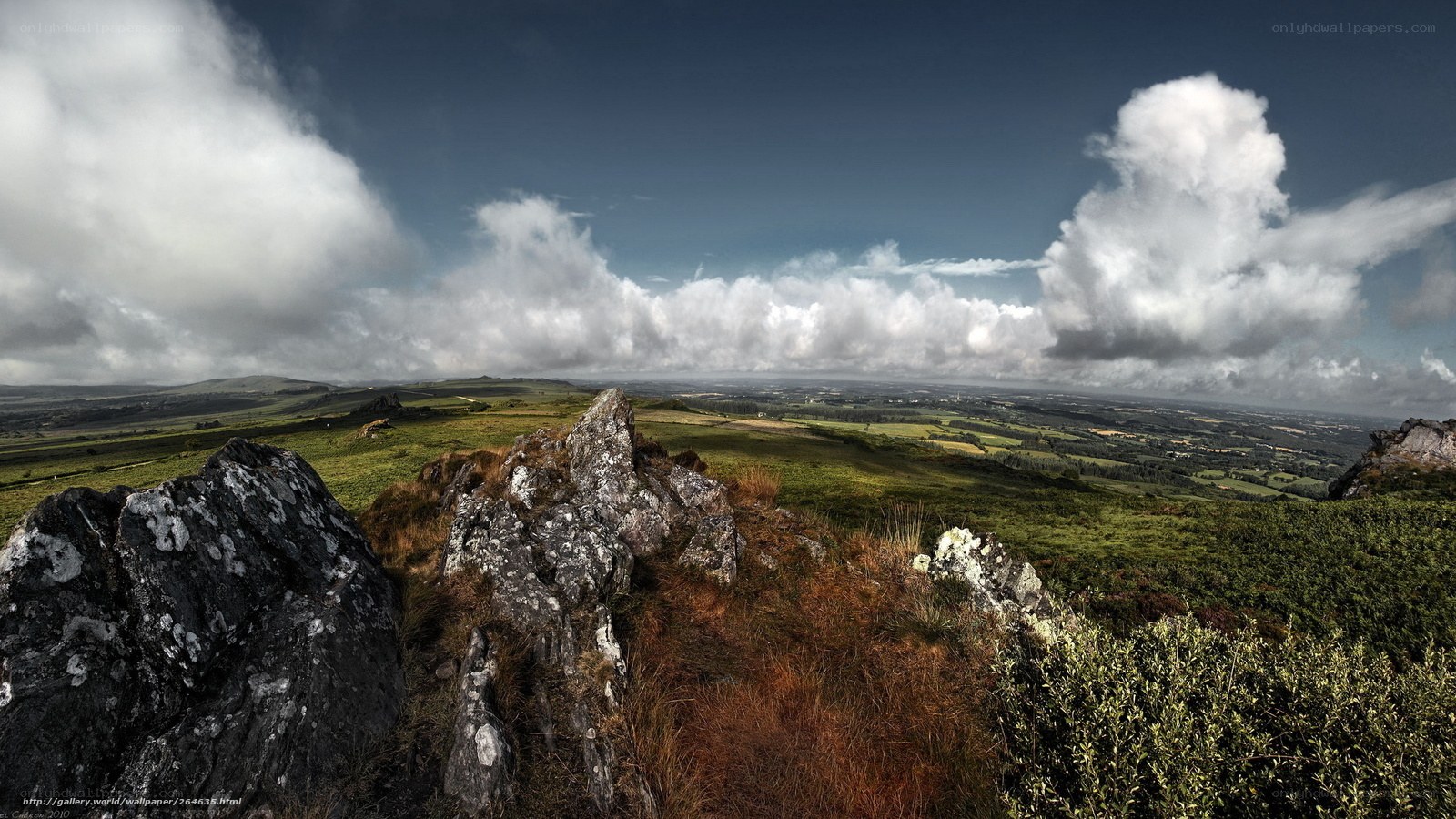 Rugged hilltop landscape