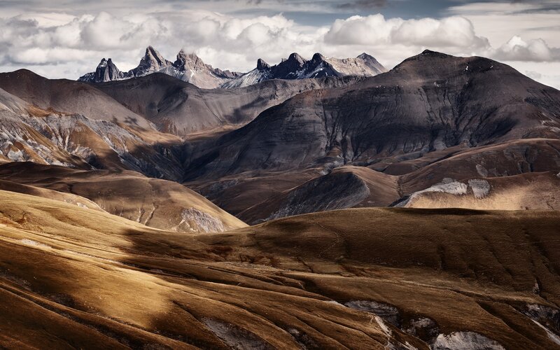 Rugged mountain landscape