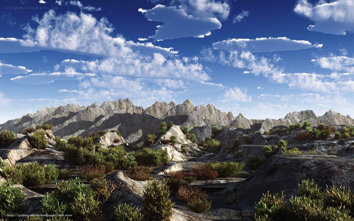Rugged mountain landscape