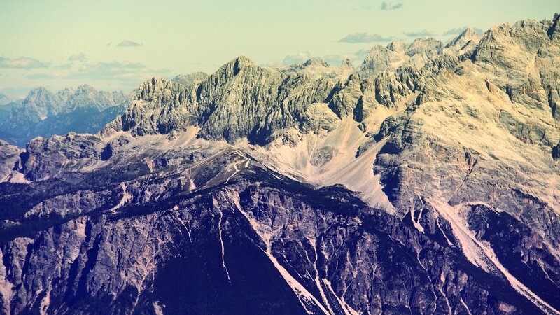 rugged mountain range landscape