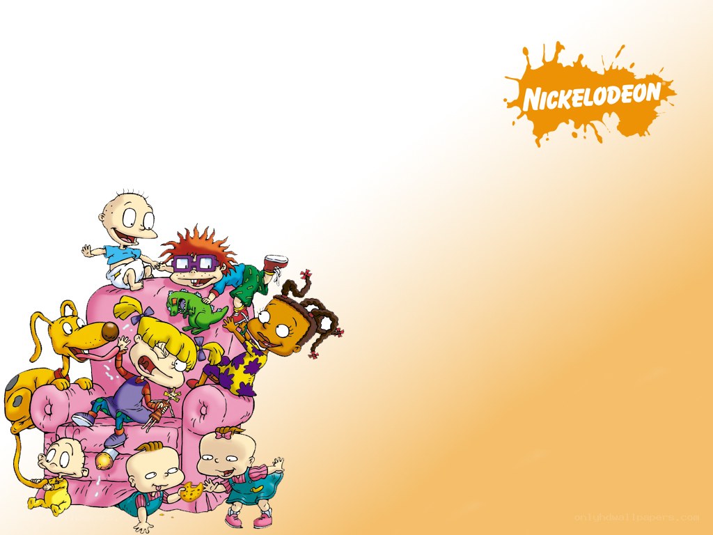 Rugrats characters on a couch