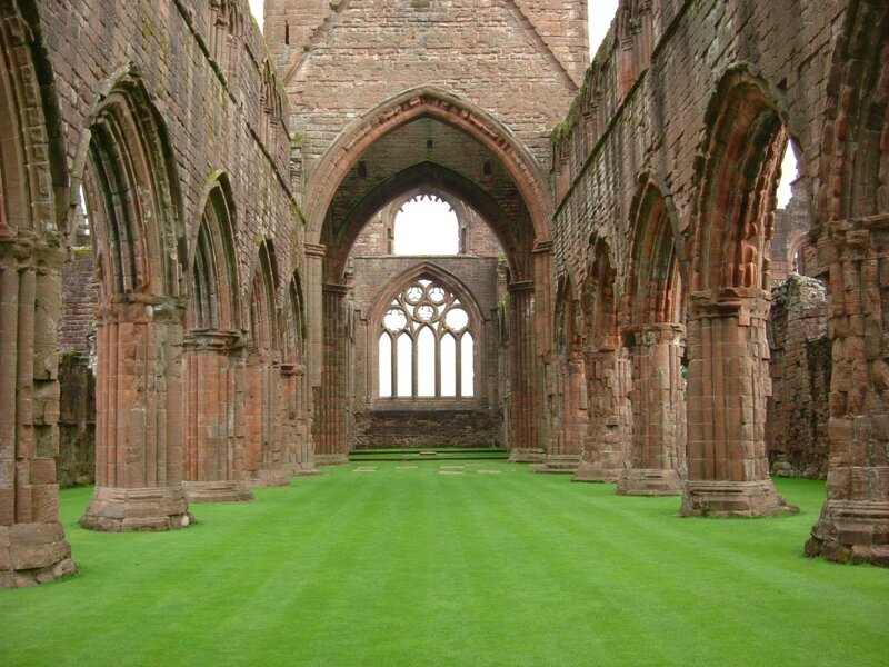 Ruined Abbey Interior — Green