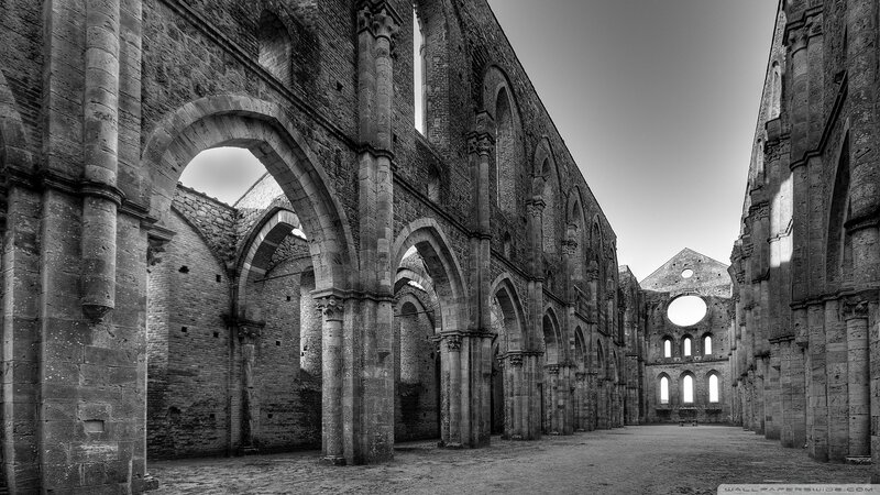 Ruined Abbey Interior