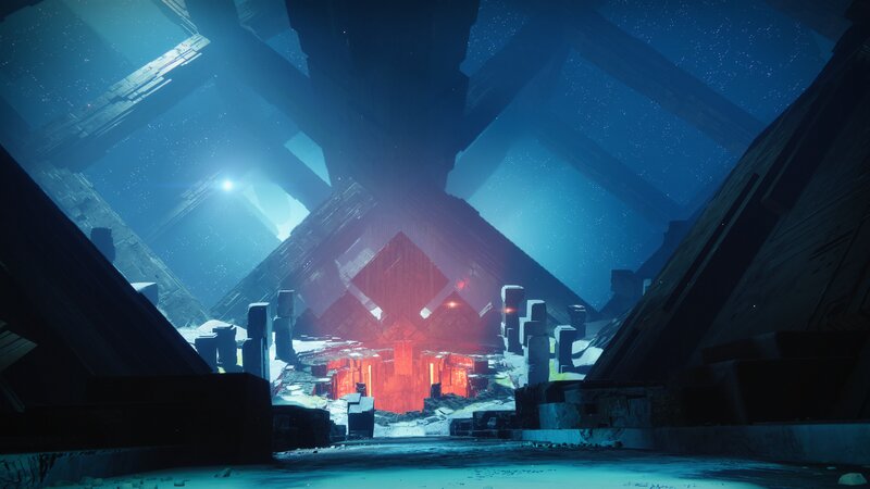 Ruined Alien Structure — Blue