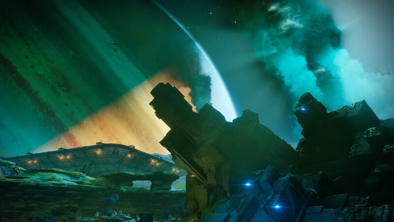 Ruined Alien Structure — Green