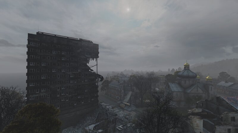 Ruined Apartment Building