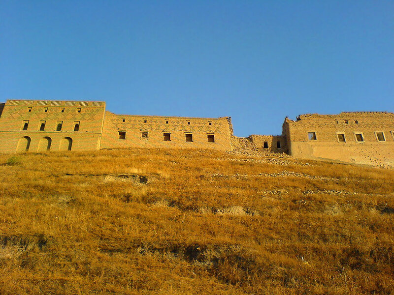 Ruined Brick Building — Blue, Desolate