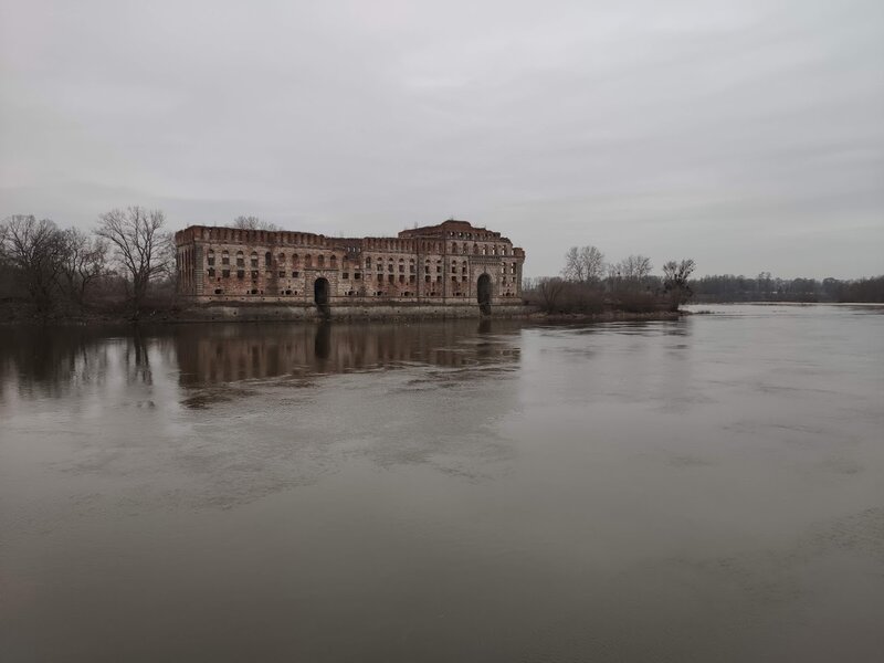 Ruined Brick Building — Gray, Dreary