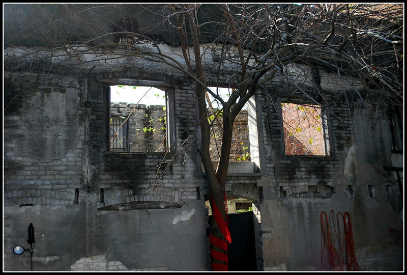 Ruined Brick Building — Gray
